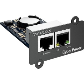 Карта удаленного управления CYBERPOWER для ИБП Remote management SNMP card for OL, OLS, PR, OR series UPSs, PowerPanel® Business Edition software, сompatible with ENVIROSENSOR, 0.15x0.15x0.07m., 0.2kg.