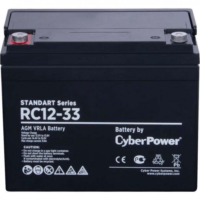 Аккумулятор CYBERPOWER RC12-33 (12V / 33Ah) RC 12-33