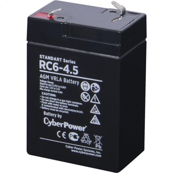 Аккумулятор CYBERPOWER RС6-4.5 (6V / 4.5Ah) RC 6-4.5